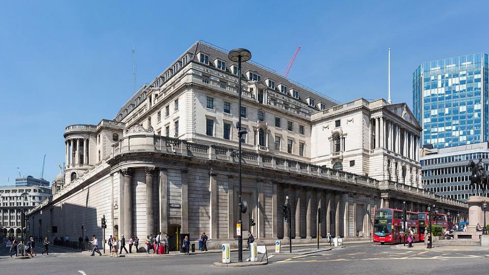 Bank of England Photo by DAVID ILIFF. License: CC BY-SA 3.0