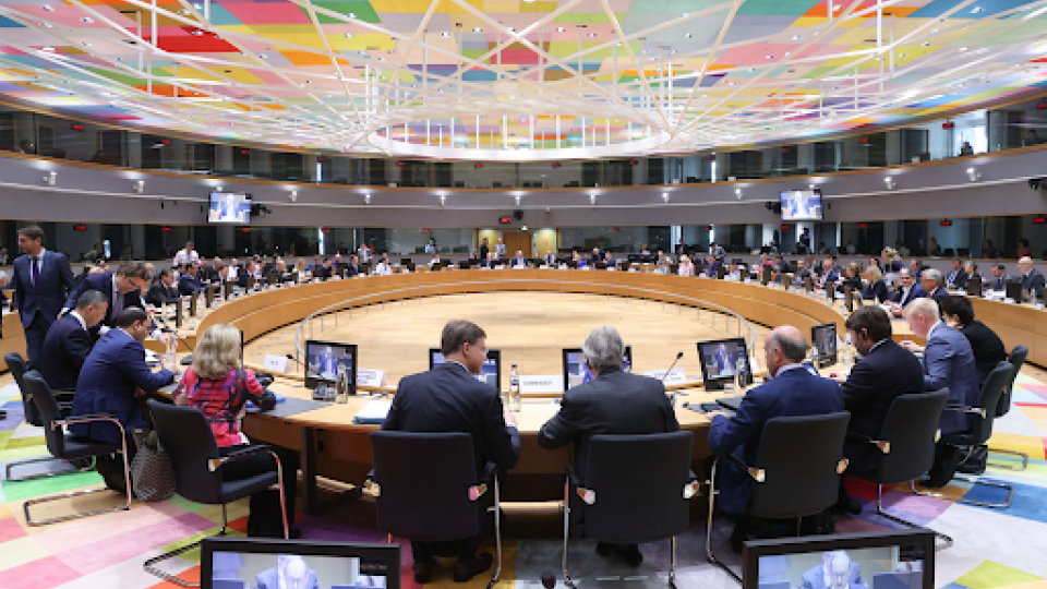 EU ministers van financiën bij elkaar in Brussel. Foto: EU Council.